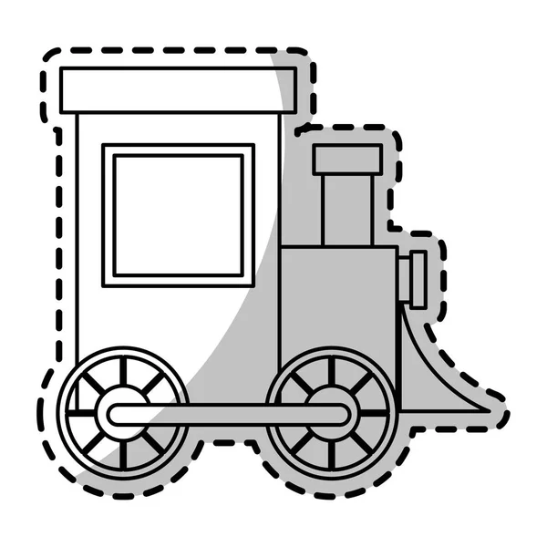 Geïsoleerde trein speelgoed design — Stockvector