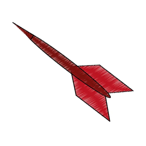 Diseño de juguete de flecha aislada — Vector de stock
