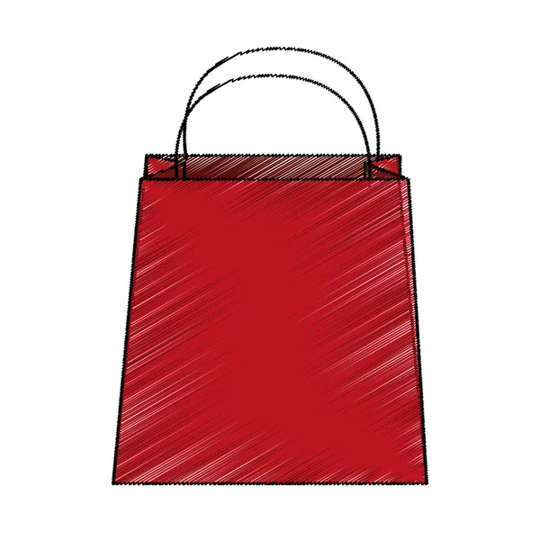 Konstrukce izolované nákupní taška — Stockový vektor