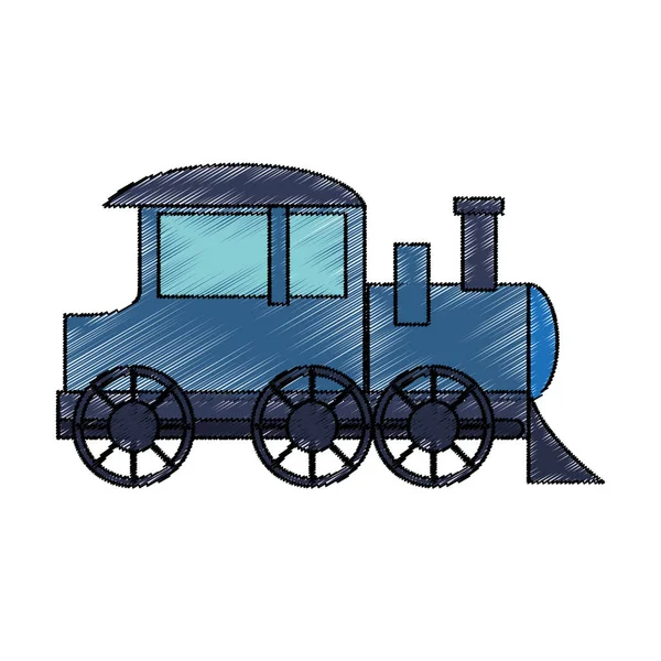 İzole tren oyuncak tasarım — Stok Vektör