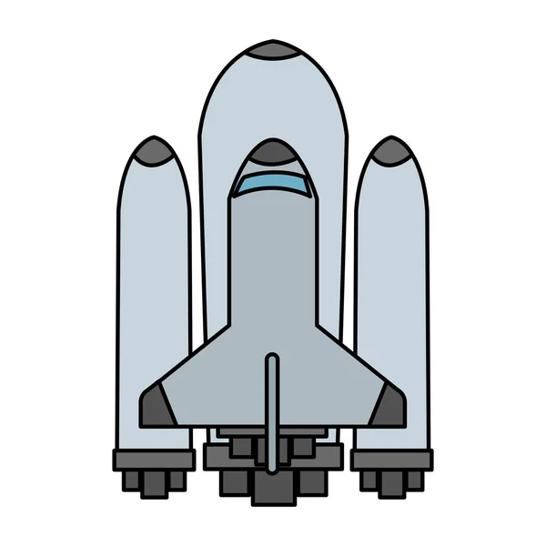 Isolierte Raketenkonstruktion — Stockvektor