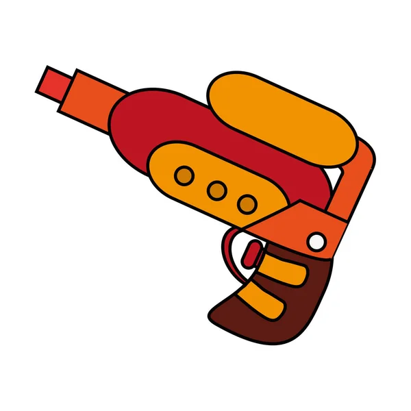 Diseño de juguete de pistola de agua aislada — Vector de stock