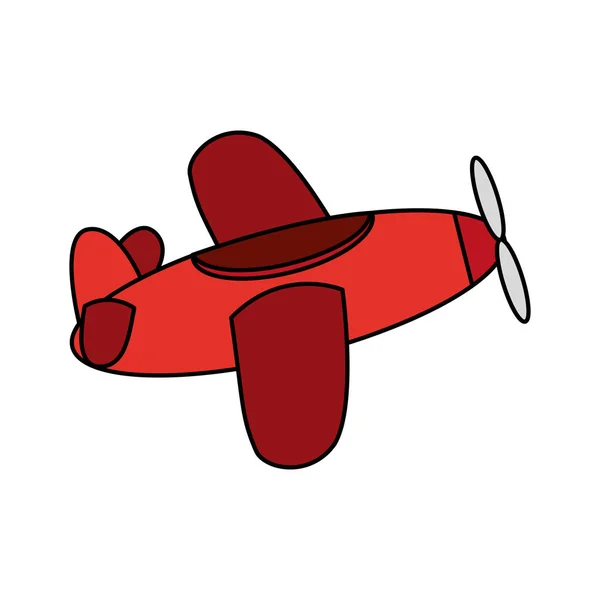 İzole uçak oyuncak tasarım — Stok Vektör
