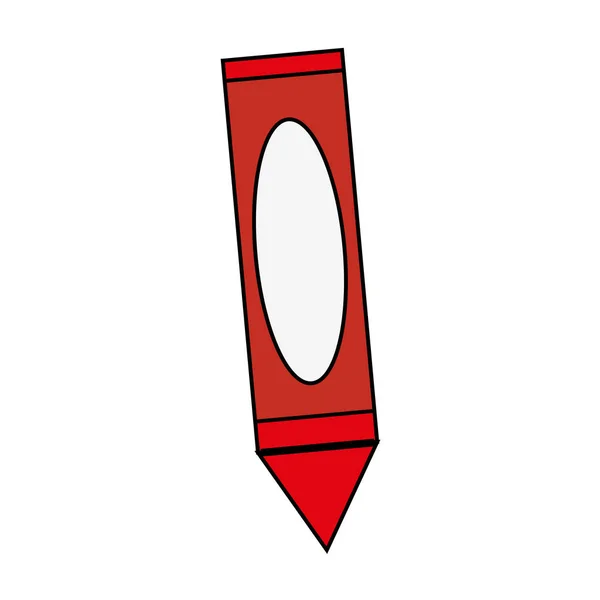 Diseño de juguete de crayón aislado — Vector de stock
