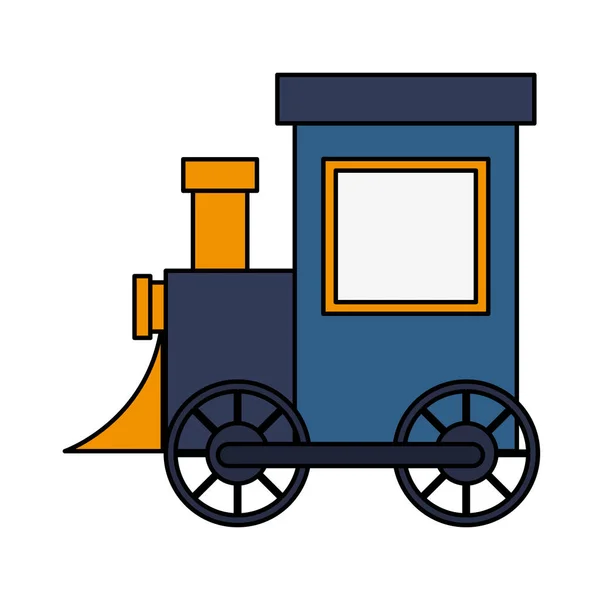 Дизайн ізольованих іграшок поїздів — стоковий вектор