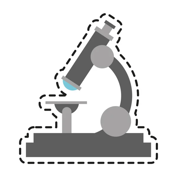 Απομονωμένη μικροσκόπιο σχεδιασμού — Διανυσματικό Αρχείο