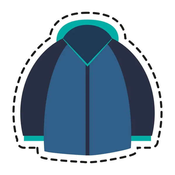 Design de jaqueta de inverno isolado — Vetor de Stock