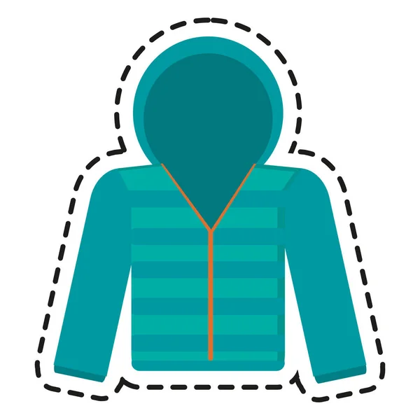 Design de jaqueta de inverno isolado — Vetor de Stock
