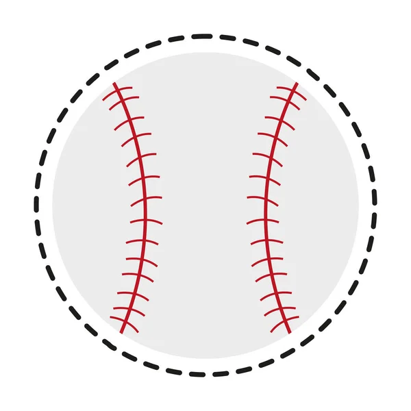 Diseño de juguete de béisbol aislado — Vector de stock