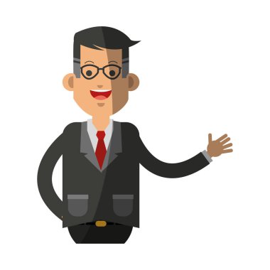 İzole iş adamı tasarım