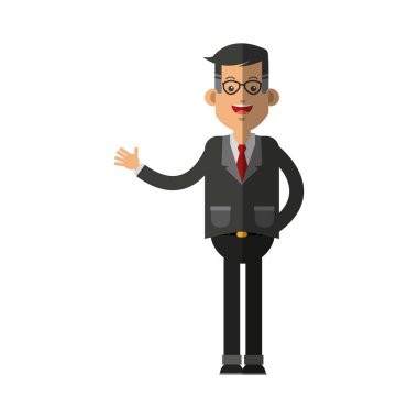 İzole iş adamı tasarım