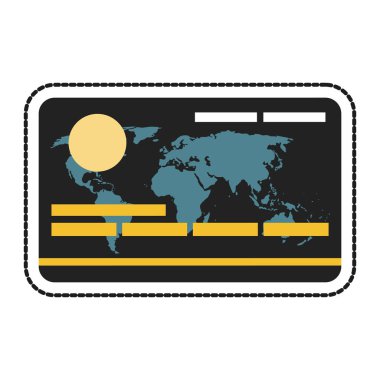 İzole kredi kartı tasarım