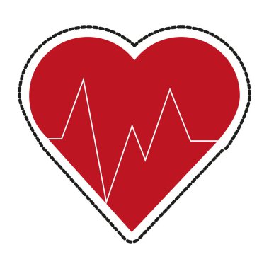 İzole kalp nabız tasarımı