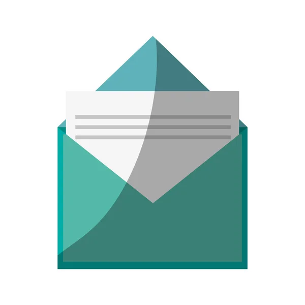 Geïsoleerde e-mail envelopontwerp — Stockvector