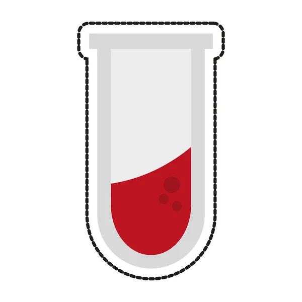 Izolovaná trubka s designem krev — Stockový vektor