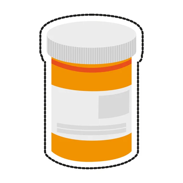 Isolerade medicin jar design — Stock vektor