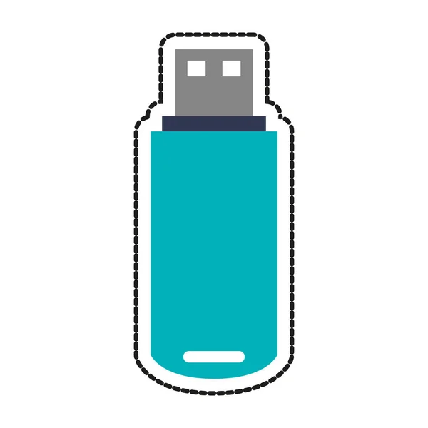 Diseño aislado usb — Vector de stock