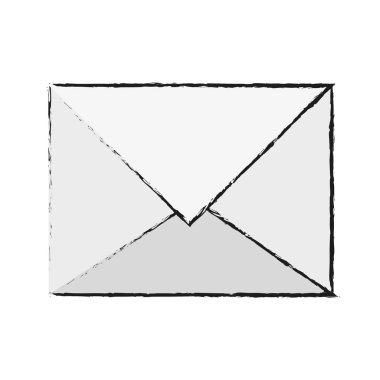 İzole e-posta zarf tasarım