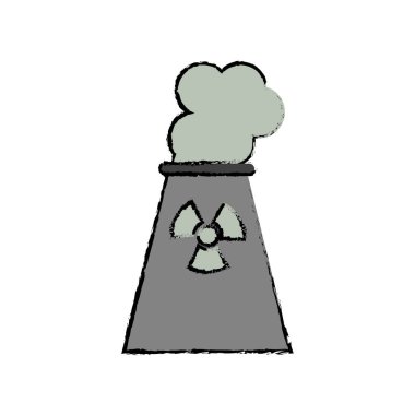 nükleer enerji santrali kule enerji çizim