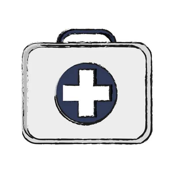 Diseño de kit médico aislado — Vector de stock