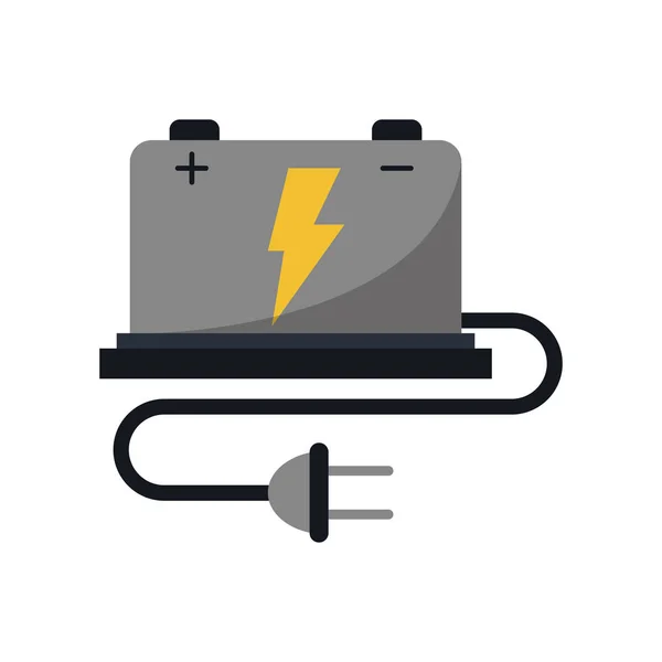Auto batterij hoog voltage mechanic kabel — Stockvector