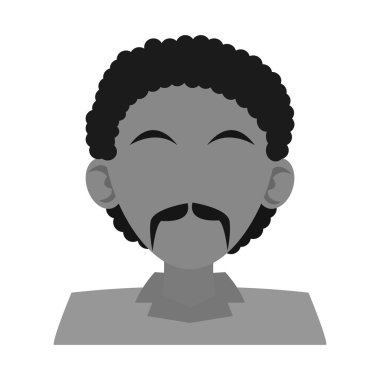 İzole avatar tasarım