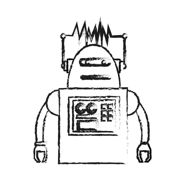 Design de desenhos animados robô isolado —  Vetores de Stock