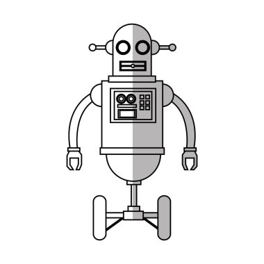 İzole robot çizgi film tasarımı