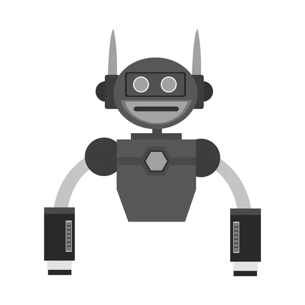 Σχεδίαση κινουμένων σχεδίων απομονωμένες ρομπότ — Διανυσματικό Αρχείο