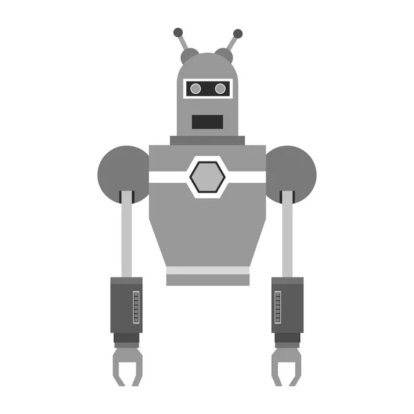 격리 된 로봇 만화 디자인 — 스톡 벡터