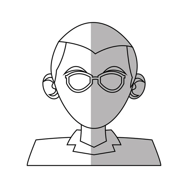 Απομονωμένο άνθρωπο avatar σχεδιασμού — Διανυσματικό Αρχείο