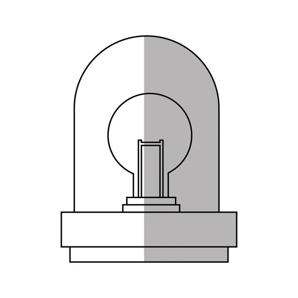 Robô isolado com design de lâmpada —  Vetores de Stock