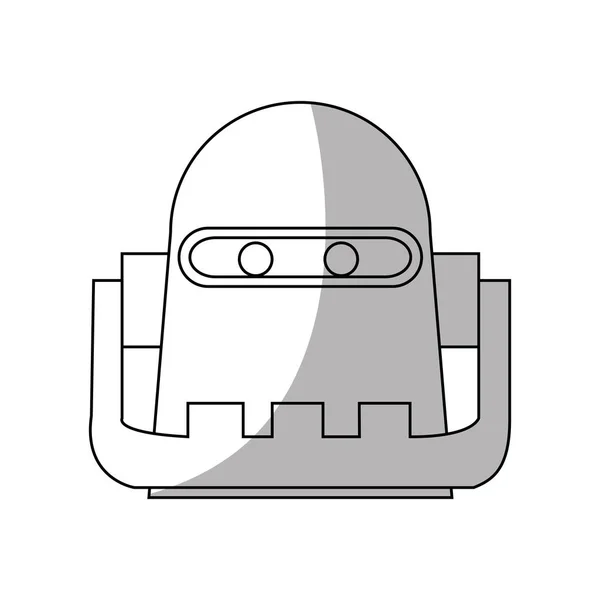 Design de desenhos animados robô isolado — Vetor de Stock