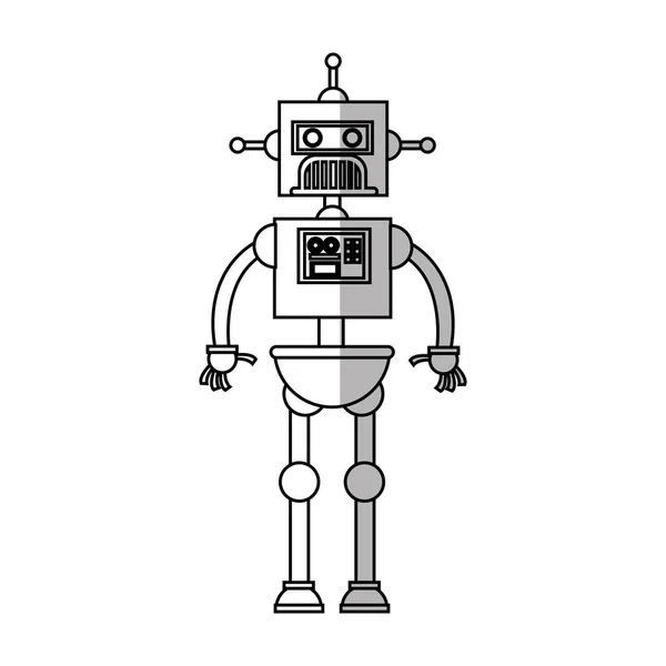 Geïsoleerde robot cartoon design — Stockvector