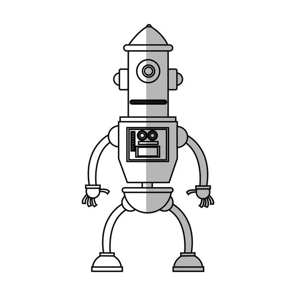 Design de desenhos animados robô isolado —  Vetores de Stock