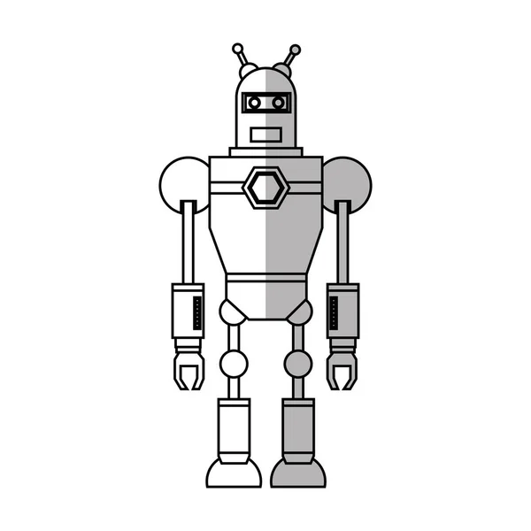 Geïsoleerde robot cartoon design — Stockvector