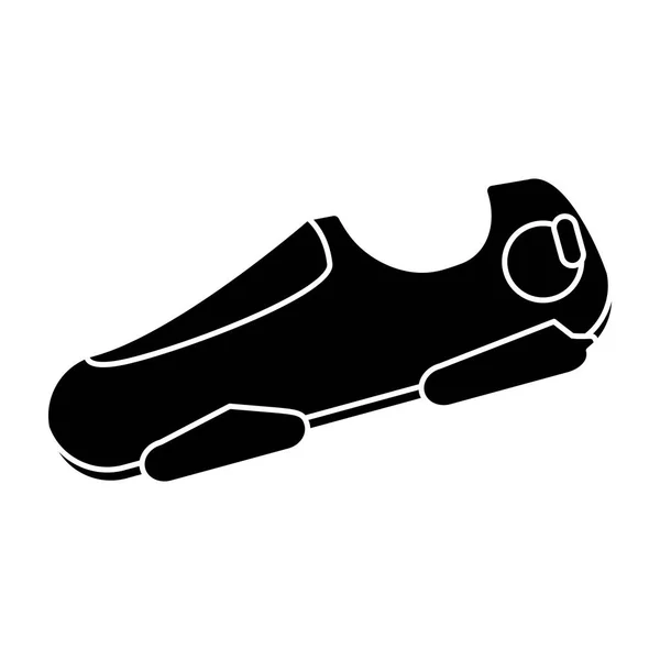 Piktogram sneaker sko köra fitness gym — Stock vektor