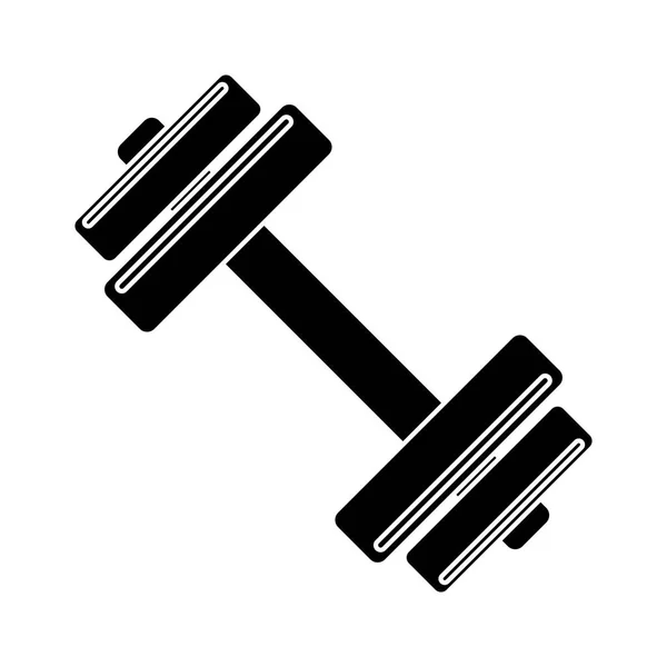 Pictogram barbell fitness gym icon design — Stock Vector