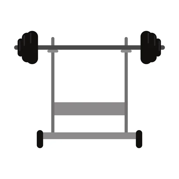 Vikt skivstång utrustning fitness gym — Stock vektor