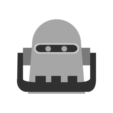 İzole robot çizgi film tasarımı