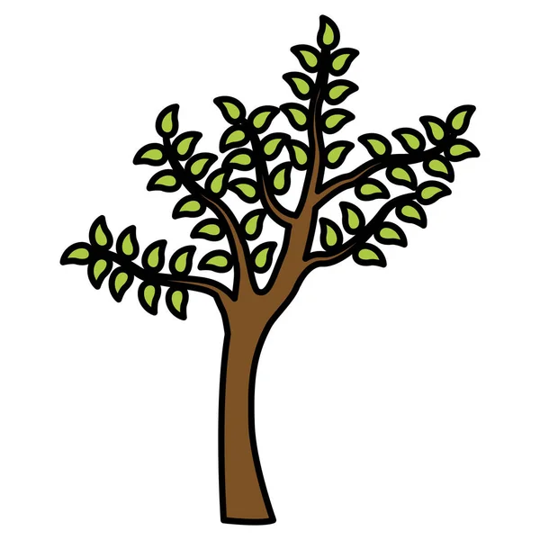 Yeşil ağaç doğa — Stok Vektör