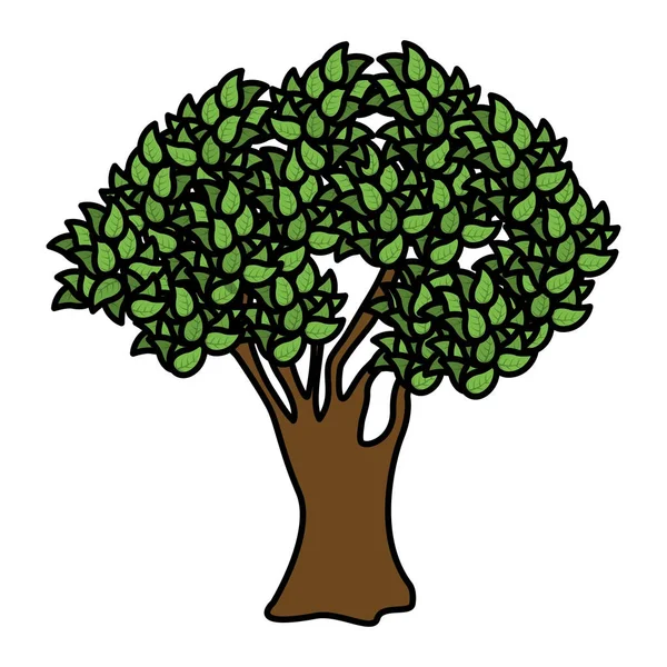 Yeşil ağaç doğa — Stok Vektör