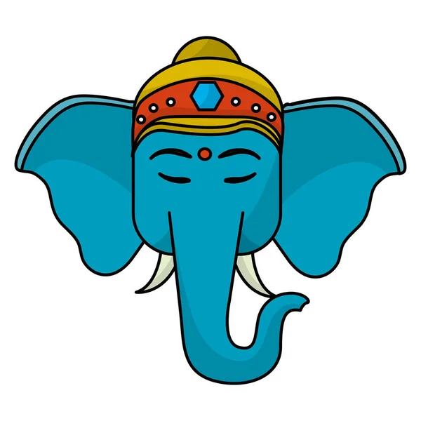 Священный слон в Индии — стоковый вектор
