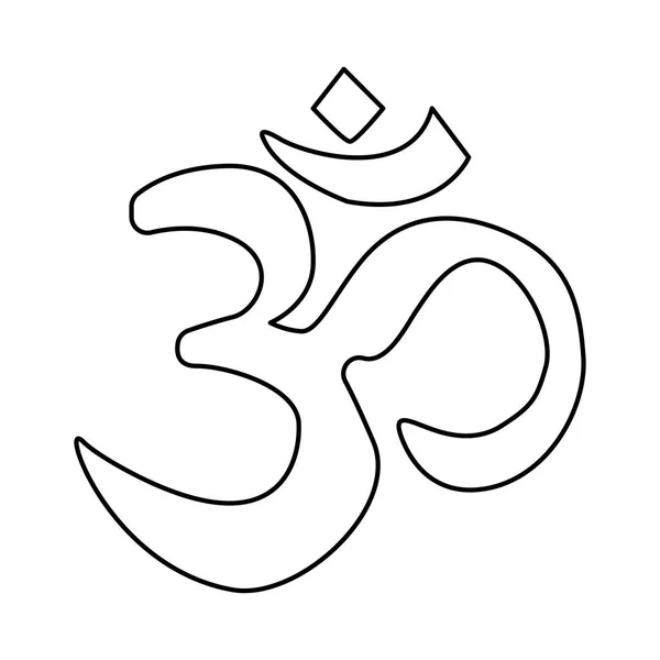 Om hinduism symbol — Stock vektor