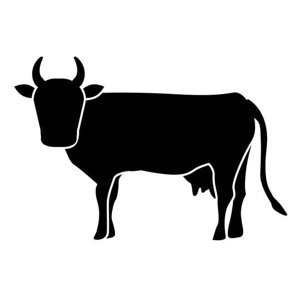 Indische braune Kuh — Stockvektor