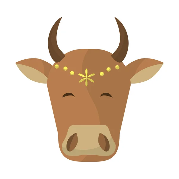 Indyjskie krowy głowy — Wektor stockowy