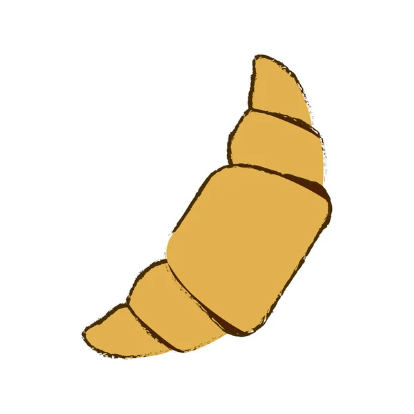 Pan francés croissant — Vector de stock