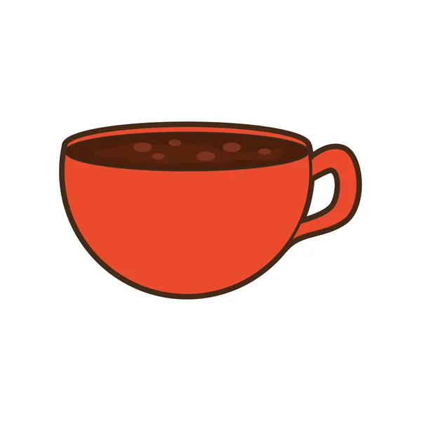 Delicioso taza de café — Vector de stock