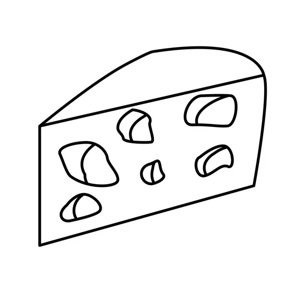 맛 있는 치즈 유제품 — 스톡 벡터