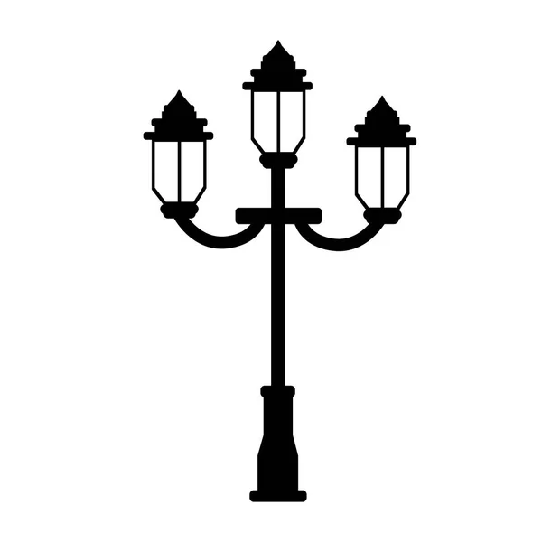 Vintage lâmpada de rua — Vetor de Stock